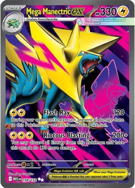 Mega Evolution Mega Manectric Ex Pokémon card